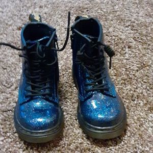 Glittery toddler doc martens
